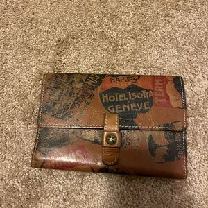 Patricia Nash Brown and Black Wallet